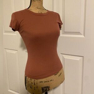 Wild Fable dusty pink fitted top